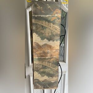 VTG Japanese Fukuro obi/Rokutsu style belt silk, brocade, metallic threads